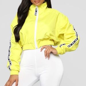 FashionNova Yellow Windbreaker